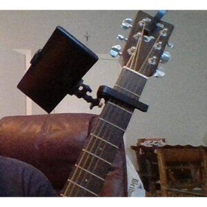 Smartphone Guitar Capo | Android and iPhone Compatible Dock Headstock Neck Clamp